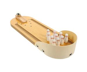 Hemobllo Mini-Jeu De Quilles en Bois pour Adultes Atteints Maladie D'alzheimer, Jeu Interactif De Bureau, Compact Et Léger, Activité Ludique pour Seniors, Prévention Sénilité, Jouet Éducatif Familial | Garçon et Filles, Activité Interactive, Jeu de Voyage, Usage Familial, Format Compact, Style Ludique