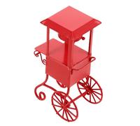 Hemobllo Mini Machine à Pop-Corn Cinéma Miniature avec Roues Modèle Réaliste pour Maison de Poupée Décoration Snack Lollipop et Accessoires Cinématographiques