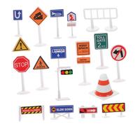 Hemobllo Mini Panneaux de Signalisation Éducatifs Colorés pour Garçon Fille de Reconnaissance Routière et Portable pour Apprentissage Sécurité Maison ou Classe