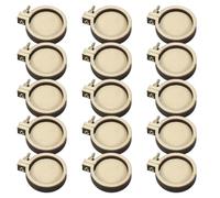 Hemobllo Mini Pendentif Tambour à Broder Rond 18 Pièces 3 CM X 25 CM Bois Naturel Cadre à Broder pour Bijoux DIY Petits Cercles pour Créations Artistiques et Ornements