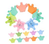 Hemobllo Mini Pinces à Cheveux pour Garçon et Filles 20 Pièces Petit Format Couleur Unie Forme Couronne Décoration Cheveux Bébé Usage Quotidien