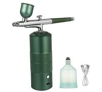 Hemobllo Mini Portable Airbrush Spray Kit Rechargeable USB Compresseur à Main pour Maquillage Nail Art Peinture Tattoo Vert