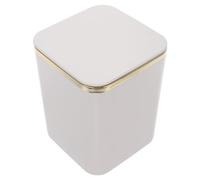 Hemobllo Mini Poubelle de Bureau Carrée en Pp, Blanche, Gain de Place | Format Compact pour Table et Dortoir, Style Simple et Mode, Conteneur Mural, Usage Discret