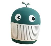 Hemobllo Mini Poubelle de Bureau Forme de Baleine Petite Poubelle de Table Adorable et Compacte pour Makeup Vanités et Mignon Vert Paon pour Restreints