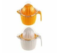 Hemobllo Mini Presse-fruits Manuel en Plastique, Double Embout, Compact et Portable, Extracteur de Jus pour Oranges, Citrons et Poires, Accessoire la Cuisine Pratique Couleur Aléatoire