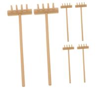 Hemobllo Mini Râteaux Zen pour Bac à Sable, Set De 6 Pièces, Outils Décoratifs Jaunes, Petits Râteaux De Table pour Contemplation Et Dessin De Motifs Zen
