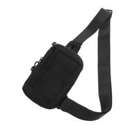Hemobllo Mini Sac à Bandoulière Étanche pour Hommes et Sac de Poitrine Noir Oxford et Multifonctionnel pour Voyage et Activités Air