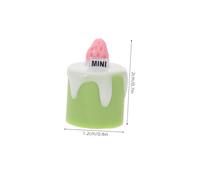 Hemobllo Miniature Cake Model Realistic Artificial Dessert Prop for Dollhouse Bakery Decoration Portable Resin Mini Food Toy for Creative DIY and Photography