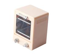 Hemobllo Miniature Four Micro Ondes pour Maison de Poupée Accessoire de Cuisine Miniature Éducatif et Décoratif Modèle Transparent Rose