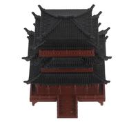 Hemobllo Miniature Pagoda Statue Printed Mini Pavilion Ornament for Tabletop Bonsai Aquarium Micro Landscape Lightweight Traditional Chinese Architecture Model for Zen Garden Decoration