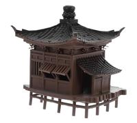 Hemobllo Miniature Pavilion Aquarium Ornament Compact Asian Plastic Pavilion Figurine for Bonsai Zen Garden Micro Landscape Decoration