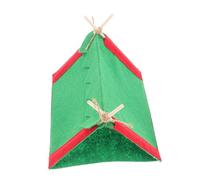 Hemobllo Miniature Tente de Camping Feutre pour Maison de Poupée Décor Miniature Réaliste Accessoire de Scène de Plein Air Modèle Portable Rouge et Vert