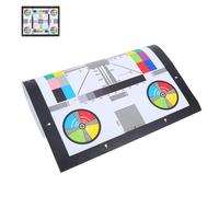 Hemobllo Mire de Test pour Caméra 40X30 CM Autocollante Outil D’Alignement et Calibration D’Objectif CCTV Carte de Calibration des Couleurs et Mise au Point pour Système de Surveillance