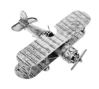 Hemobllo modèle d'avion en Fer forgé décor à thème rétro Nursery garçon Petit Maquette Ornement d'avion Vintage Souvenir d'avion Accessoire Photo d'avion Mini Avions en métal Le Fer