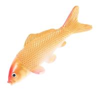 Hemobllo Modèle de Carpe Artificielle en PVC Doré, Figurine Décorative Compacte Réaliste, Décor de Poisson pour Maison, Accessoire Photo pour Aquarium et Terrarium, Décoration Intérieure