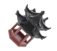 Hemobllo Modèle de pavillon Hexagonal décor d'ornement d'aquarium déco Jardin Exterieur Figurines de bonsaï Figurines de Jardin Miniatures décoration de Porcelaine Plastique Brun