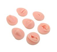 Hemobllo Modèle de Perçage Silicone pour Corps Simulation Précise des Oreilles Nez Bouche Langue Nombril Formation Réaliste pour Débutants et