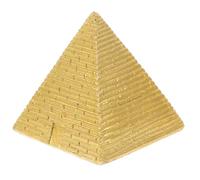 Hemobllo Modèle De Pyramide Égyptienne Vintage Mini Statue Décorative Dorée Accessoire Bureau Maison Enseignement