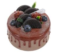 Hemobllo Modèle Gâteau Anniversaire Faux Décor Réaliste pour Photographe Food Prop Décoration Vitrine Pâtisserie