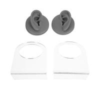 Hemobllo Modèle Oreille Silicone Souple Flexible avec Support Détachable Simulation Réaliste pour Entraînement Piercing Affichage Bijoux et Enseignement Acupuncture Oreille Gauche et Droite