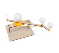 Hemobllo Modèle Système Solaire DIY Aide Pédagogique pour École Simulateur Astronomique Planétaire Jeu Éducatif Créatif pour Comprendre Phases Lune et Saisons