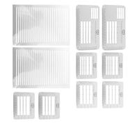 Hemobllo Modèles de Guide D'adressage en Plastique Pp Blanc, Gabarits pour Enveloppes, Règle Précise pour Examens et Écriture,