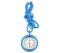 Hemobllo Montre à Quartz pour Infirmière Collier Pendentif Design Simple Bleu Ciel