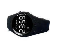 Hemobllo Montre Connectée De Sport Étanche Noire, Bracelet Numérique Alarme Vibrante, Montre-Bracelet pour Étudiants, Surveillance Sommeil Et Activité, Usage Silencieux en Dortoir