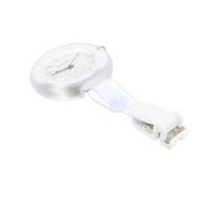 Hemobllo Montre De Poche D'infirmière à Quartz en Plastique Blanc, Suspendue Clip Sécurisé, pour Professionnels De Santé en Milieu Hospitalier