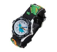 Hemobllo Montre Garçon Fille Étanche Dinosaure Analogique pour Garçon Fille Montre Éducative Légère avec Bracelet Silicone pour Étudiant