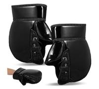 Hemobllo Moufles de Guidon Hiver Scooter 1 Paire Manchons Coupe-Vent Doublure Isolée Protection Mains Bandes Réfléchissantes Poignets Élastiques pour Vélo Électrique VTT Trottinette Noir