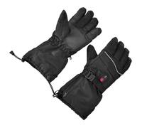 Hemobllo Moufles de Ski Chauffants Rechargeables, Moufles de Ski Électriques, Noir, Chinlon, Contrôle Indépendant Température, Étanches, 8 Piles AA Non Incluses, pour Hommes, Hiver,