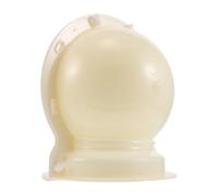 Hemobllo Moule à Boule en Plastique Beige pour Poteaux de Clôture en Béton, Léger Prise Rapide, pour Balcon et Bricolage DIY