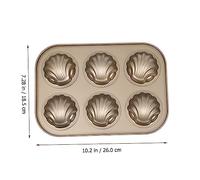 Hemobllo Moule à Gâteau Acier Antiadhésif pour Cuisson Au Four et Réfrigérateur Outil Pâtisserie et Élégant pour Maison et Format Cavités Doré