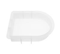 Hemobllo Moule en Silicone Blanc pour Résine Époxy Réutilisable et Antiadhésif, Moule DIY pour Serrage-Livres Forme Arche pour Bricolage Créatif