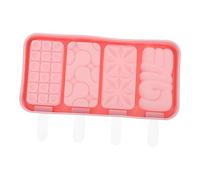 Hemobllo Moule Glace Maison Silicone avec Couvercle et Bâtonnets Moule Popsicle Cartoon Réutilisable pour et Friandises DIY Parfait pour et Pique