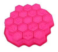 Hemobllo Moule Silicone Gâteau Nid Abeille Flexible Antiadhésif Rose Ustensile Pâtisserie Four Réfrigérateur Cadeau Original