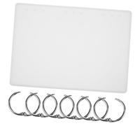 Hemobllo Moule Silicone pour Couverture de Carnet Flexible et Facile à Démouler pour Époxy DIY Kit Créatif pour Amateurs et Étudiants Set Complet avec Anneaux Simples Argentés