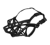 Hemobllo Muselière Anti-Morsure en Noir de pour Moyenne Taille Chiens Protège-Gueule et Anti-aboiement, Confortable et Réglable pour Promenade Quotidienne