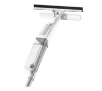 Hemobllo Nettoyeur de Vitres Double Face avec Vaporisateur Intégré Manche Brosse Multifonction pour Nettoyage Facile des Fenêtres et Surfaces Lisses Outil Ménager sans Traces