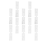 Hemobllo Nuancier pour Ongles en Plastique Léger 240 Pièces, Adhésif Double Face, Design Élégant, pour Salons de Manucure et Débutants