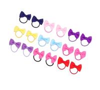 Hemobllo Nœuds Élastiques pour Cheveux, Bandeaux Nœud en Ruban Gros-grain, 18 Pièces Couleurs Aléatoires, Élastiques Doux de Cheval, Accessoires Fille Tout-petit Usage Quotidien