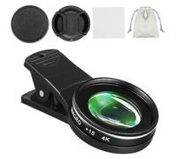 Hemobllo Objectif Macro 4K 15X: Objectif De La Caméra Téléphone Macro Téléphone Cellulaire Clip 37mm sur Téléphone Universel Compatible avec/Smartphones