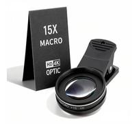 Hemobllo Objectif Vidéo pour Téléphone Portable Lentille Optique Objectif De Caméra De Téléphone Portable Objectif Macro Oeil De Poisson Objectif De La Caméra du Téléphone Fisheye 4k Loupe