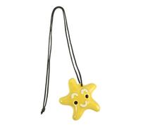 Hemobllo Ocarina en Céramique Forme Étoile de Mer, 6 Trous, Jaune | Adapté aux Garçon et Filles et Débutants, Léger et Portable, Petit Instrument de Voyage