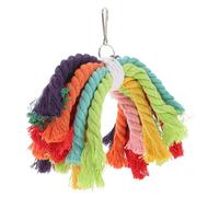 Hemobllo Oiseau Corde Coton à Mâcher Suspendu pour Perroquets et Perruches Sécurisé et Adapté à Tous Types Doiseaux