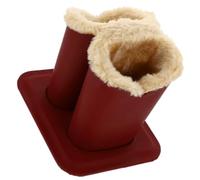 Hemobllo Organisateur de Bureau Compact Support de Lunettes Double Compartiment en Cuir Protection Contre les Rayons Bleus pour Lunettes de Soleil et Usage en Salle D'étude