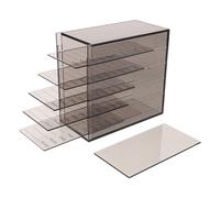 Hemobllo Organisateur de Cils en Acrylique Noir 5 Couches pour Faux Cils Rangement Compact et Design Élégant pour Voyage et Usage Freelance