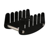 Hemobllo Organisateur de Courrier Acrylique à 5 Compartiments pour Bureau | Structure en Éventail, Base Antidérapante, pour Formulaires, Lettres, Factures à L'entrée