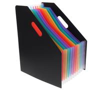 Hemobllo Organiseur de Dossiers Accordéon Vertical à Grosse Capacité en PP Classification Multilayer, Design Élégant et Gain de Place pour Bureau et Maison